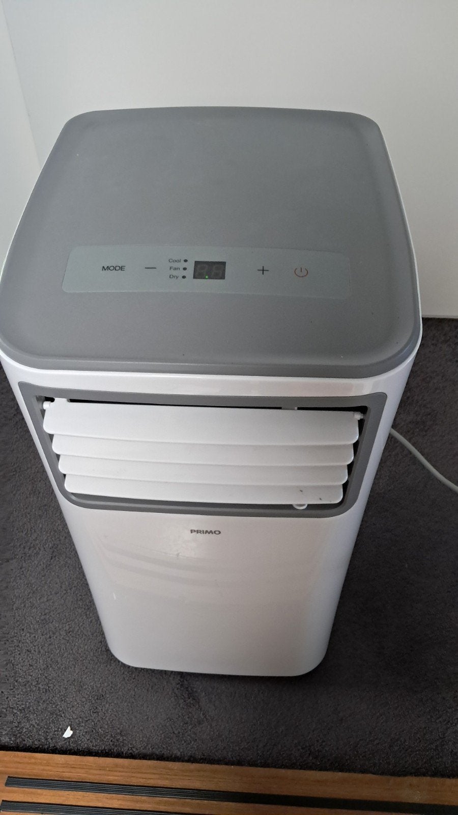 Primo PR575AC Mobiele Airco, Ophalen, Afstandsbediening, Minder dan 60 m³, 3 snelheden of meer