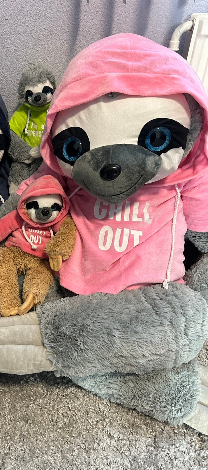 Reuze luiaard knuffel, Kinderen en Baby's, Ophalen of Verzenden, Zo goed als nieuw, Overige typen
