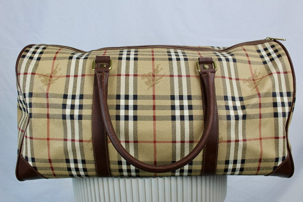 Burberry Boston Bag - 1224, 30 cm of meer, Gebruikt, Beige, Minder dan 35 cm