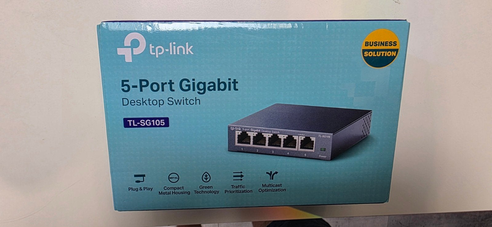 TP-Link TL-SG105 5-Poorts Gigabit Desktop Switch, Ophalen of Verzenden, Nieuw