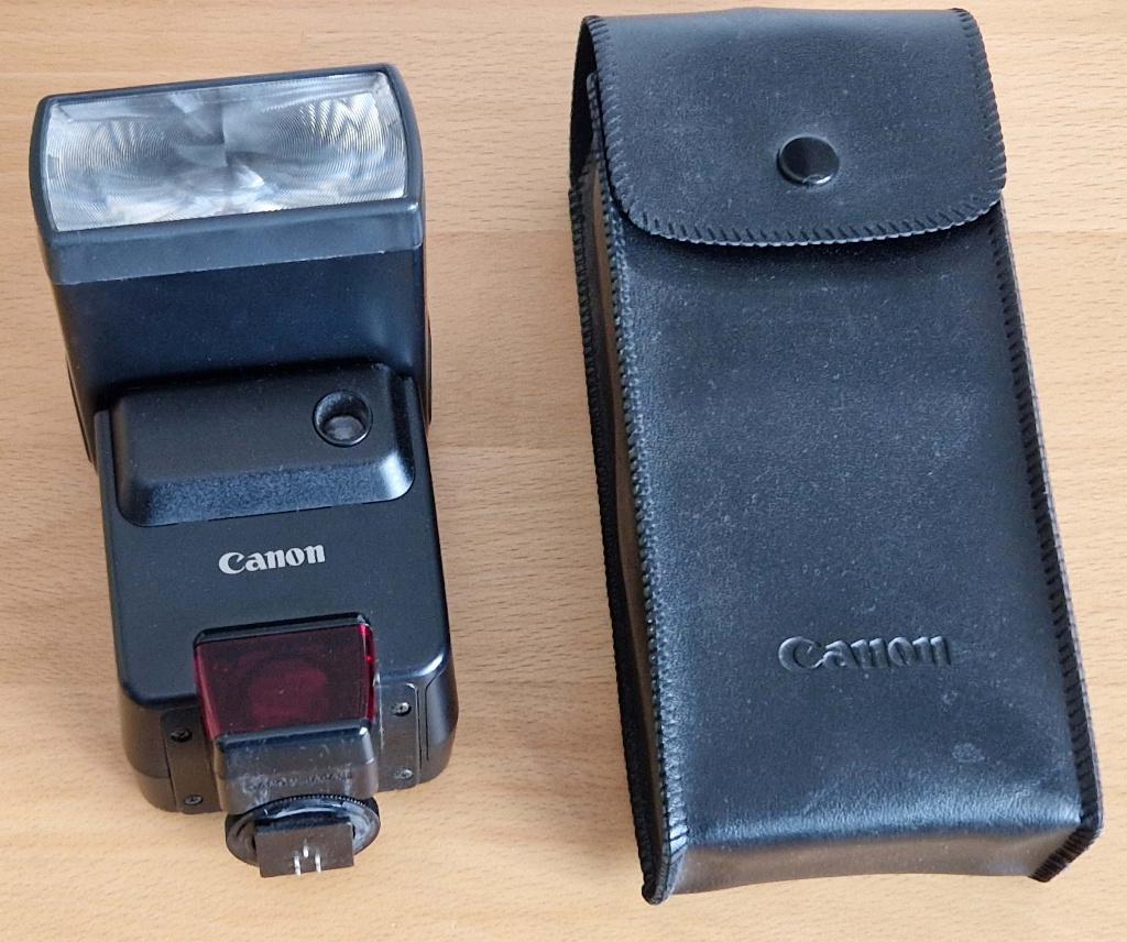 Canon Speedlite 420EZ, Audio, Tv en Foto, Fotografie | Flitsers, Ophalen, Zo goed als nieuw, Canon, Kantelbaar