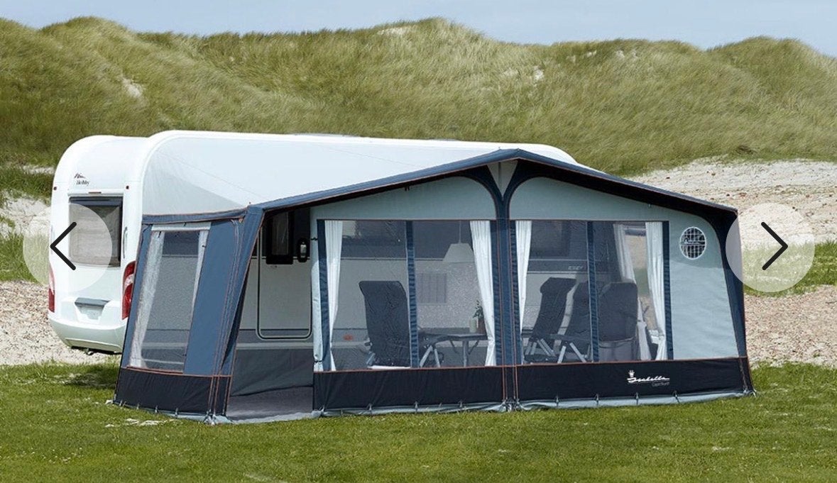 Isabella Capri Coal Voortent, Caravans en Kamperen, Ophalen, Zo goed als nieuw, Ten Cate All Season 240g/m2, Isabella