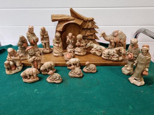 Kerststal handgemaakt met zware beelden ,, Diversen, Kerst, Ophalen of Verzenden, 'T Olde Gre-j, Info@toldegrej.nl, Endepoelstraat 20f Didam