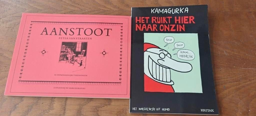 Péter van Straten & Kamagurka - Twee stripboeken, Meerdere stripboeken, Ophalen of Verzenden, Gelezen, Péter van Straten, Kamagurka