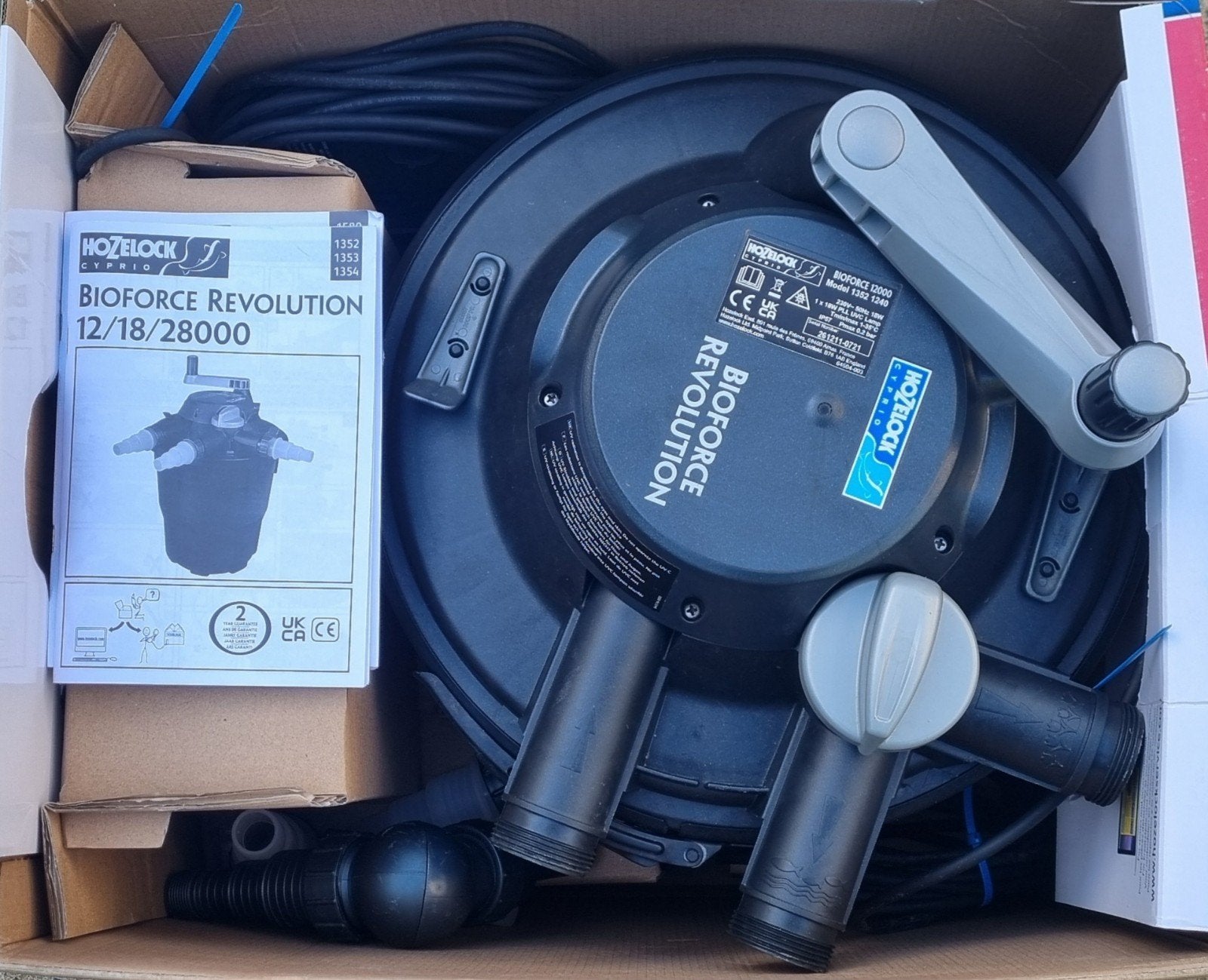 Hozelock bioforce Revolution 12000 met 18 watt UVC., Ophalen of Verzenden, Vijverfilter