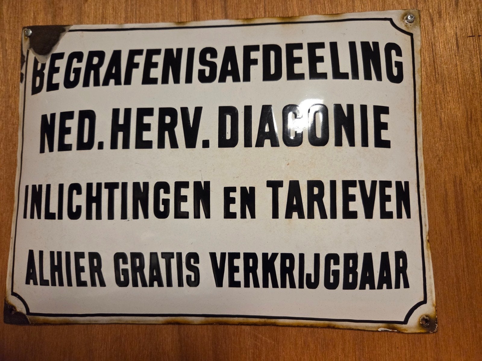 vooroorlogs bol bord met de oude spelling, Antiek en Kunst, Ophalen of Verzenden