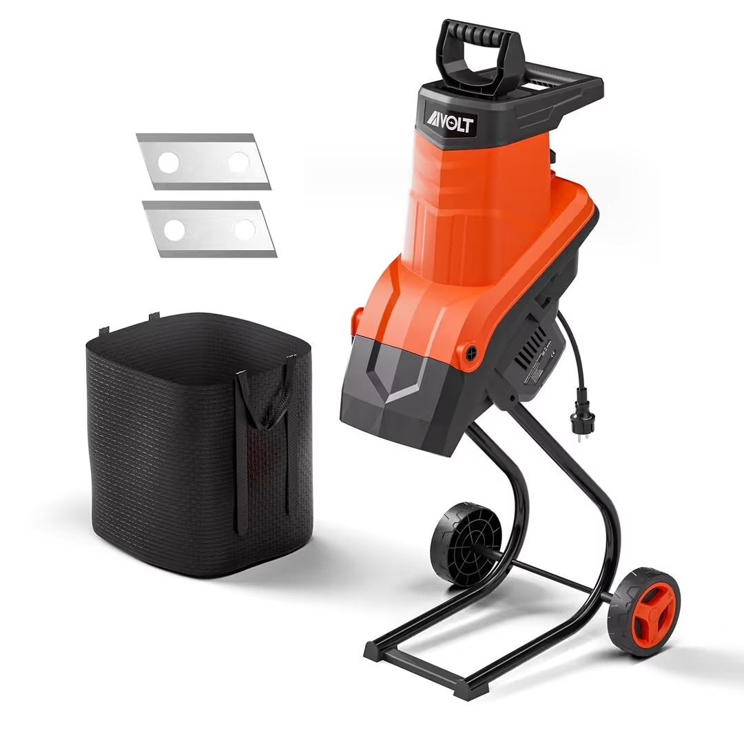 Elektrische Tuinversnipperaar 2500W met 50L Opvangzak, Ophalen of Verzenden, Www.aivolt.com, China, Met opvangzak