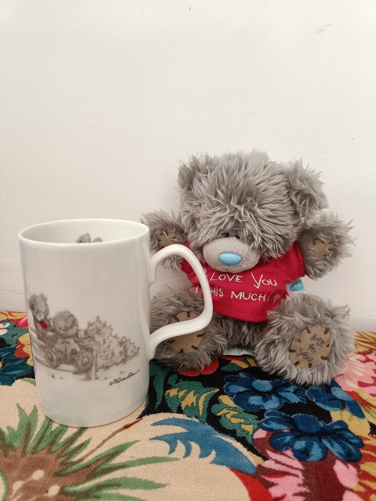Set van Me to You Tatty Teddy Mok en knuffel, Overige typen, Ophalen of Verzenden, Zo goed als nieuw, Steen/keramiek