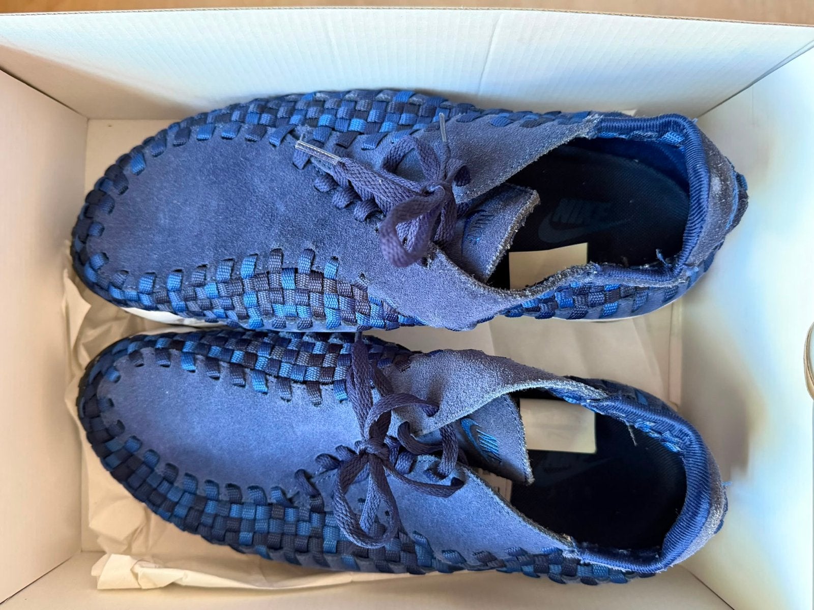 Nike Woven Special Edition - Blauw, Ophalen of Verzenden, Gedragen, Blauw, Sneakers of Gympen