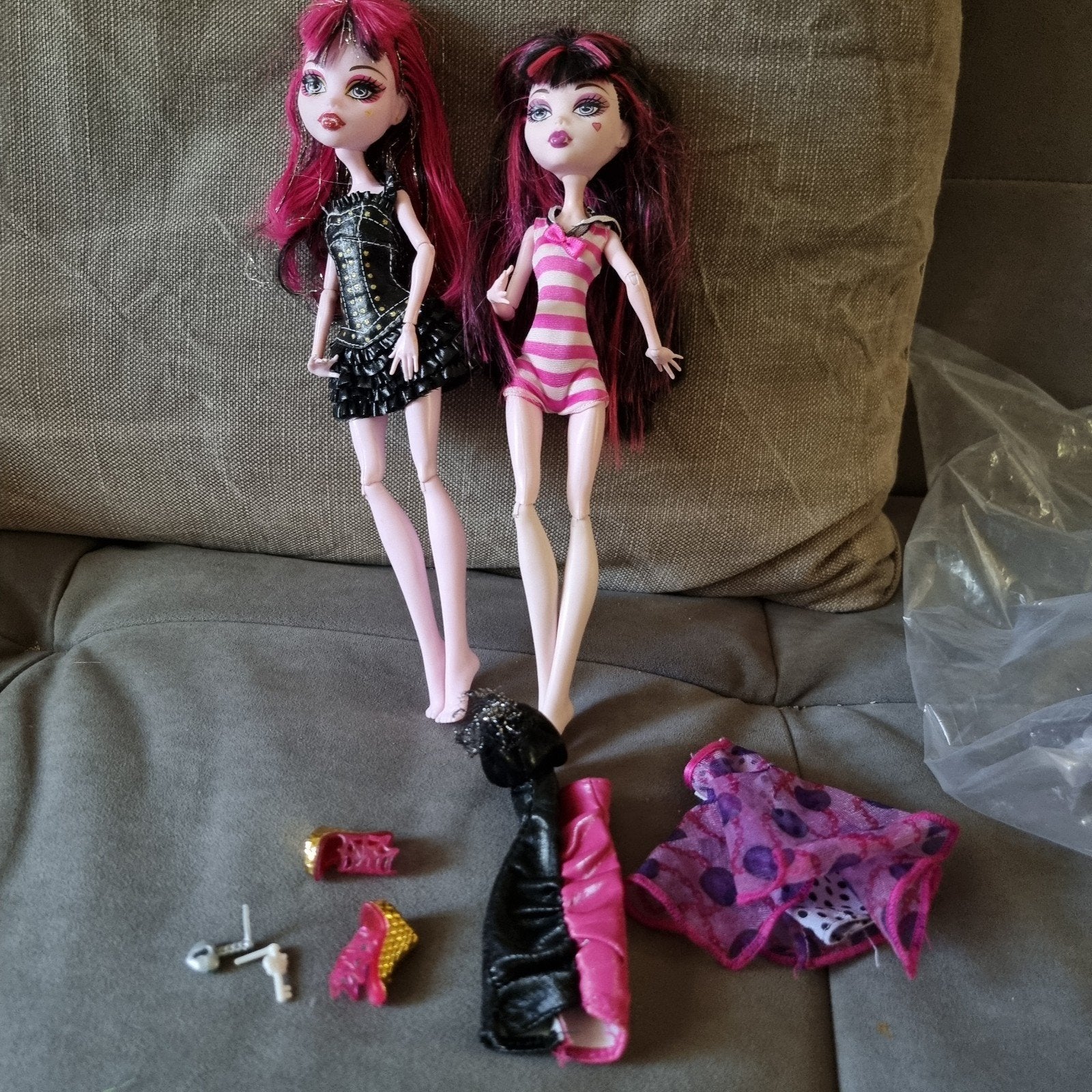 Monster High Draculaura Poppen Lot (Sweet 1600 & Skull Shore, Ophalen of Verzenden