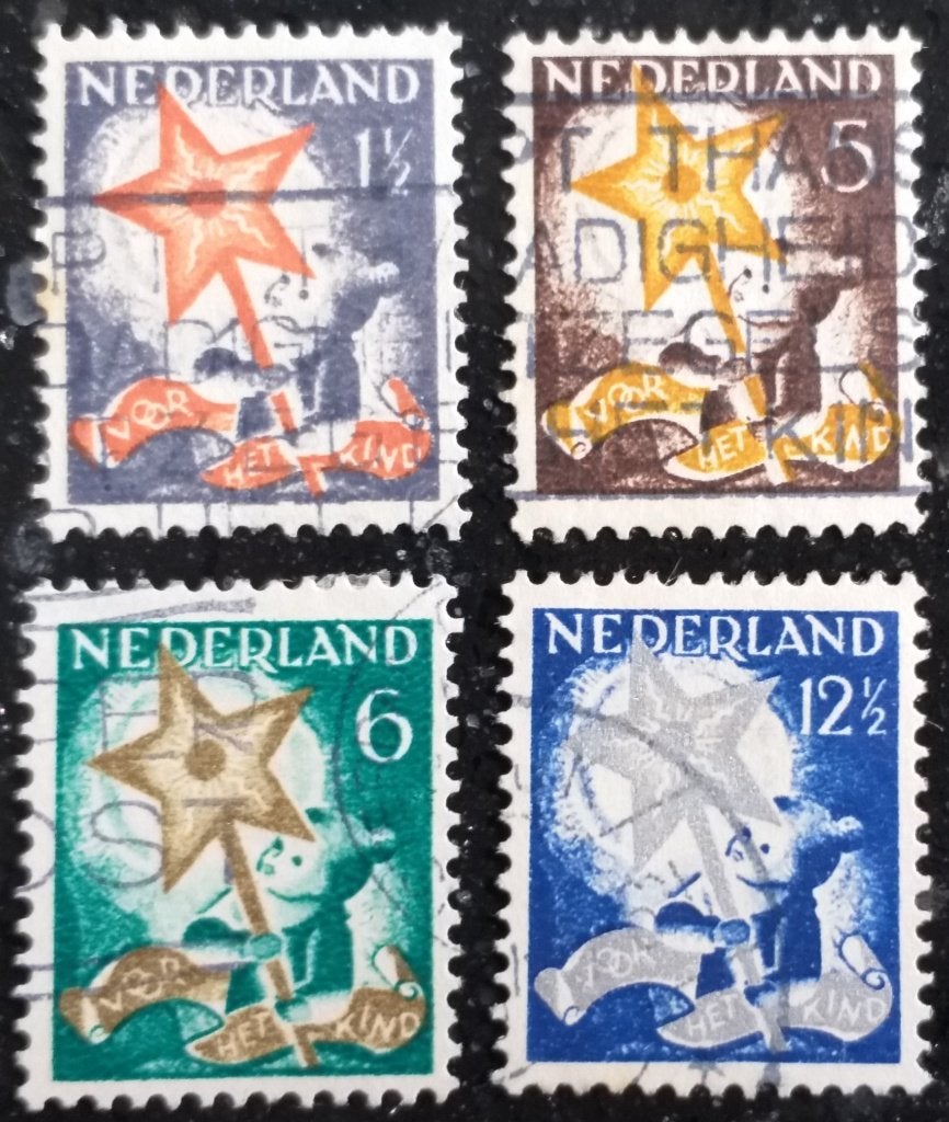 POSTZEGELS NEDERLAND 1933 KINDERZEGELS GESTEMPELD, Postzegels en Munten, Postzegels | Nederland, Verzenden, T/m 1940, Gestempeld