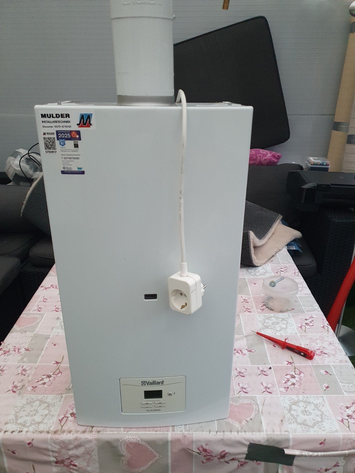 Vaillant TURBOMAG 115/1 T gesloten geiser - Goed werkend, Gebruikt, Aardgas, Geiser, Ophalen of Verzenden