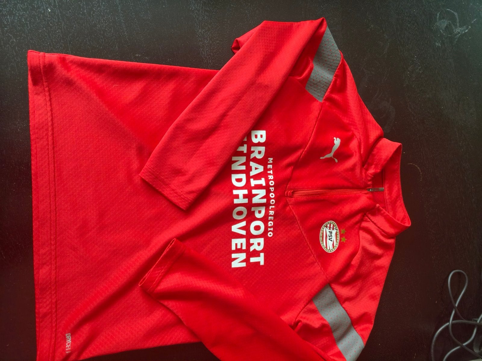 PSV Trainingsjack maat 152 - Niet als nieuw, wel prima, Gebruikt, Puma, Sport- of Zwemkleding, Ophalen of Verzenden
