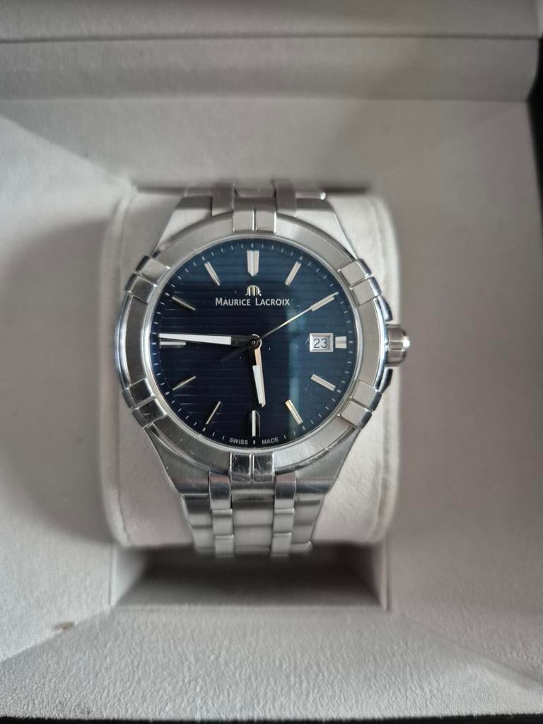 Maurice Lacroix horloge AIKON QUARTZ DATE 40M, Ophalen of Verzenden