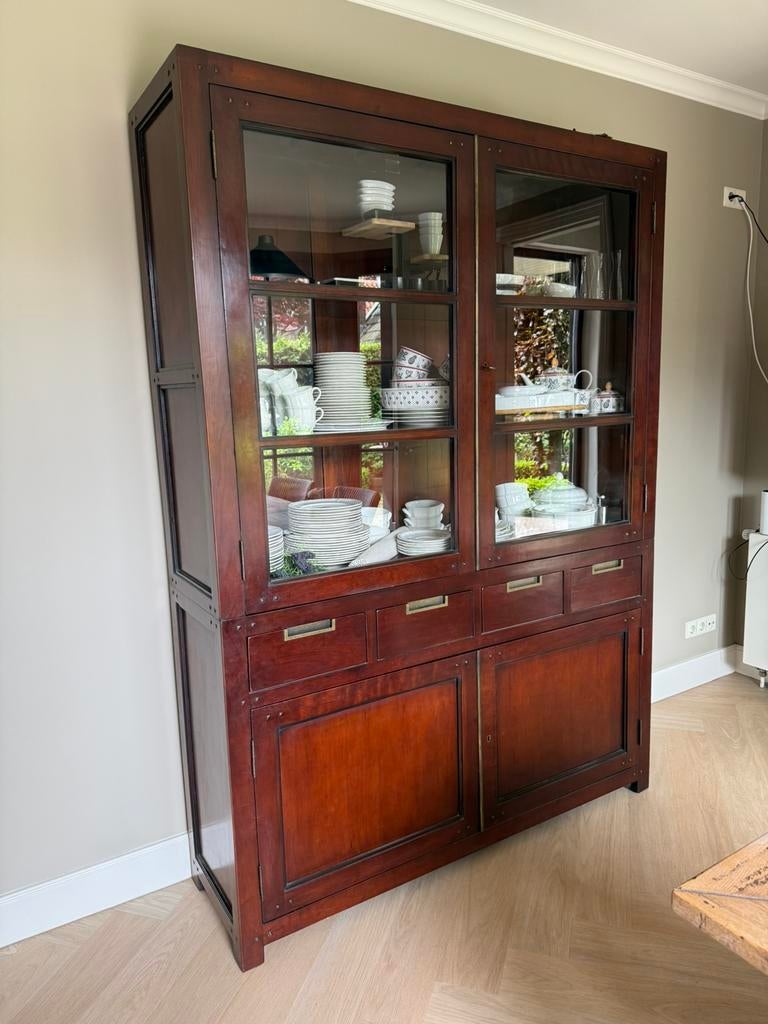 Buffetkast te koop, 200 cm of meer, Zo goed als nieuw, Kersenhout, 25 tot 50 cm