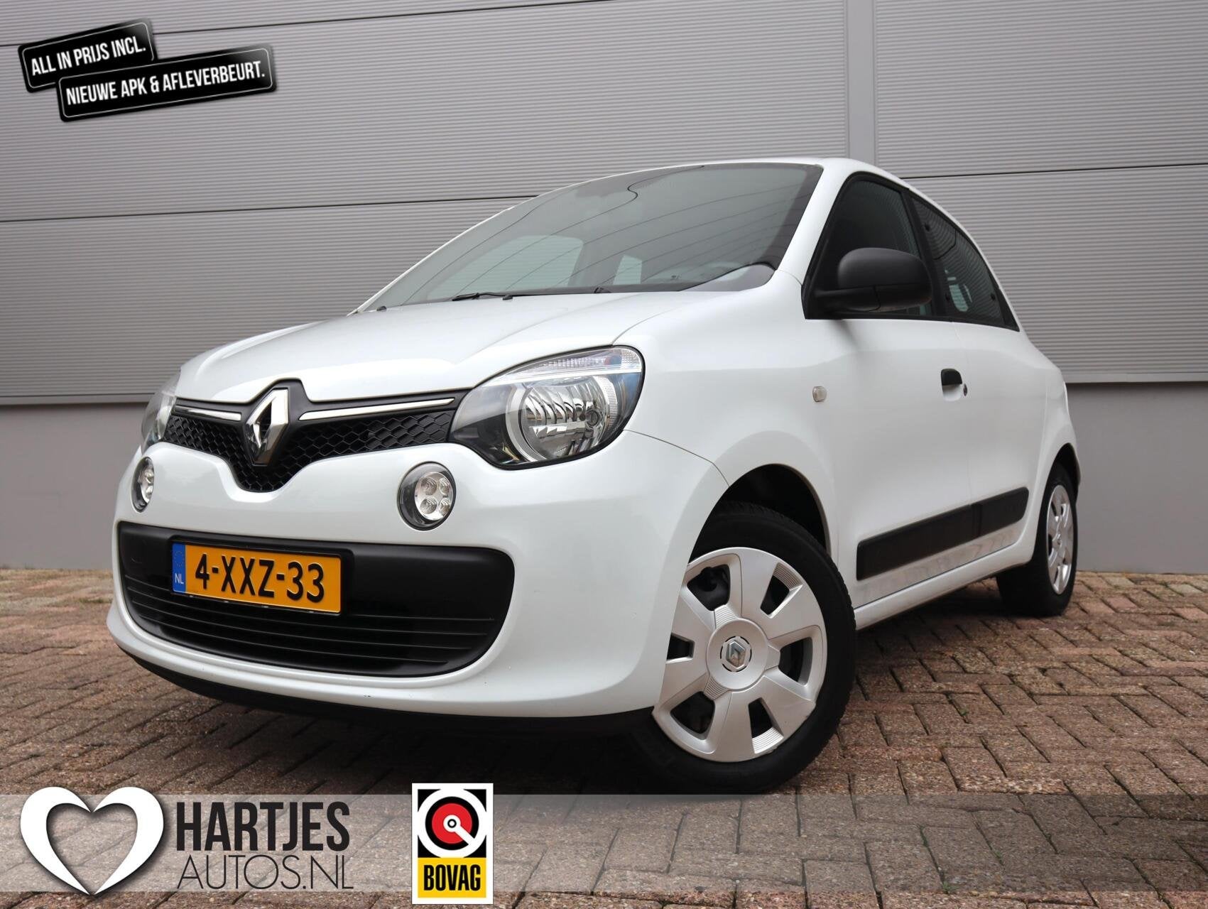 Renault Twingo 1.0 SCe Authentique NL-auto, Auto's, Gebruikt, 4 stoelen, Wit, Origineel Nederlands