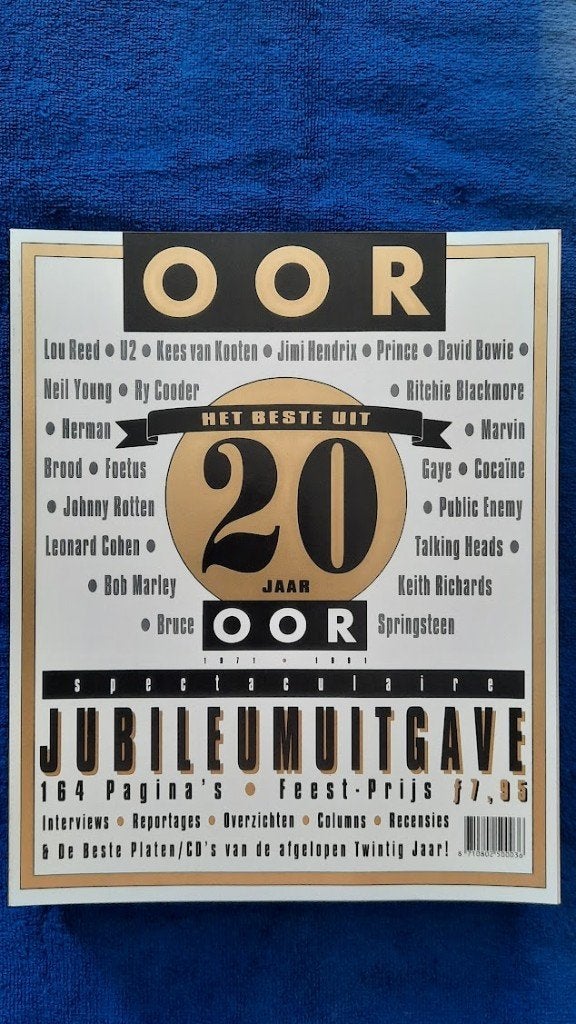 OOR 20 Jaar 1971 -1991 Jubileumnummer Reed U2 Hendrix, Ophalen of Verzenden, Gelezen, Muziek, Film of Tv