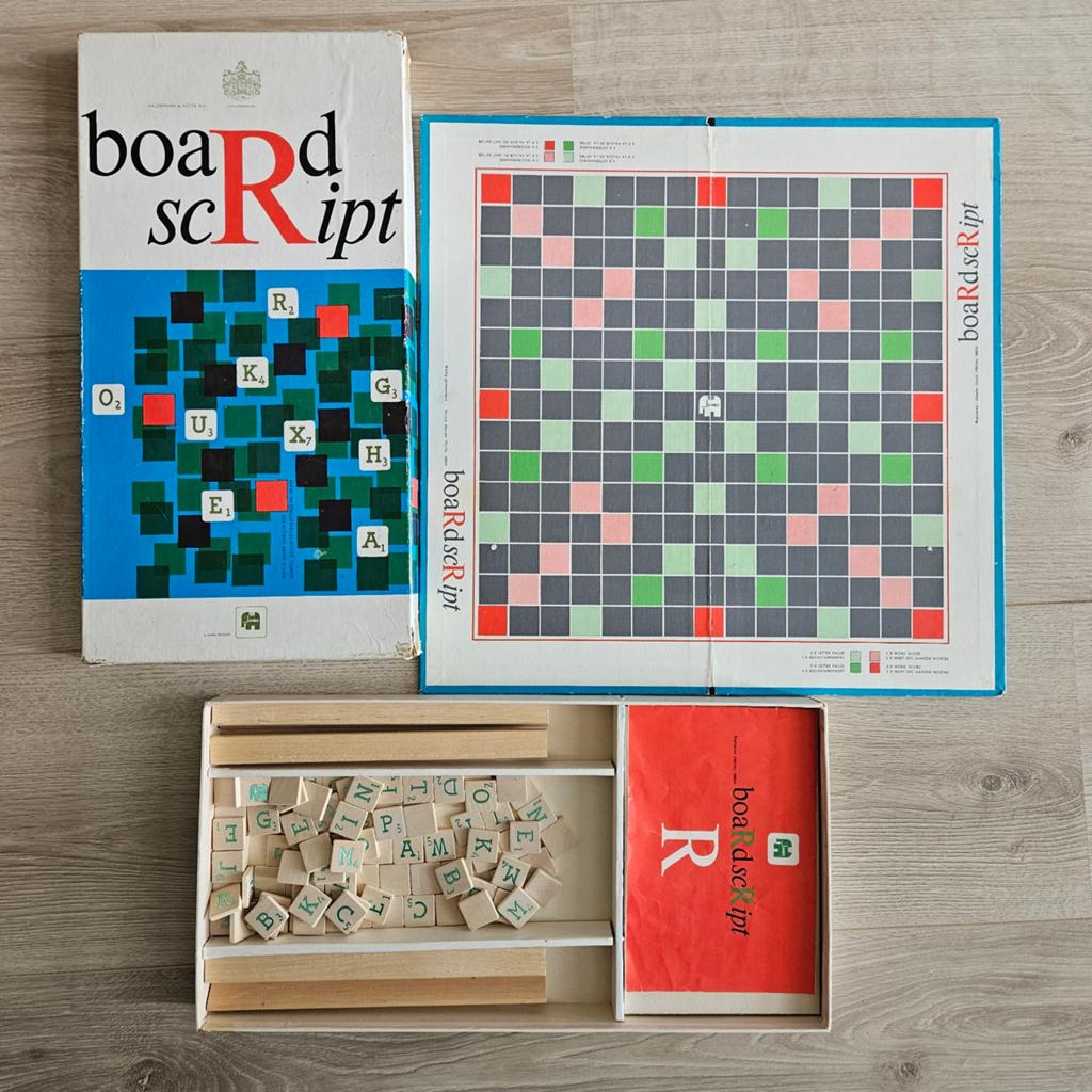 Boardscript Woordspel - Vintage Jumbo Spel, Hobby en Vrije tijd, Gezelschapsspellen | Bordspellen, Ophalen, Gebruikt, Jumbo