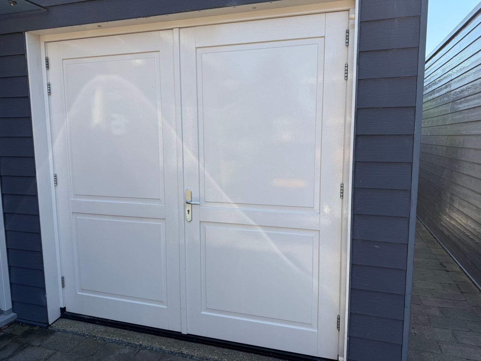 Te koop: garagedeur, Garagedeur, Ophalen of Verzenden, Zo goed als nieuw, Hout