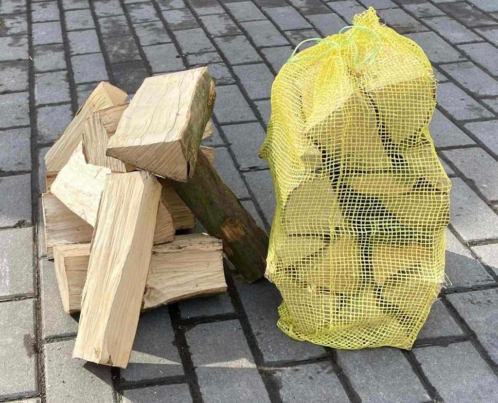 Ovengedroogd brandhout in netzakken groothandel, Tuin en Terras, Haardhout, Minder dan 3 m³, Ophalen