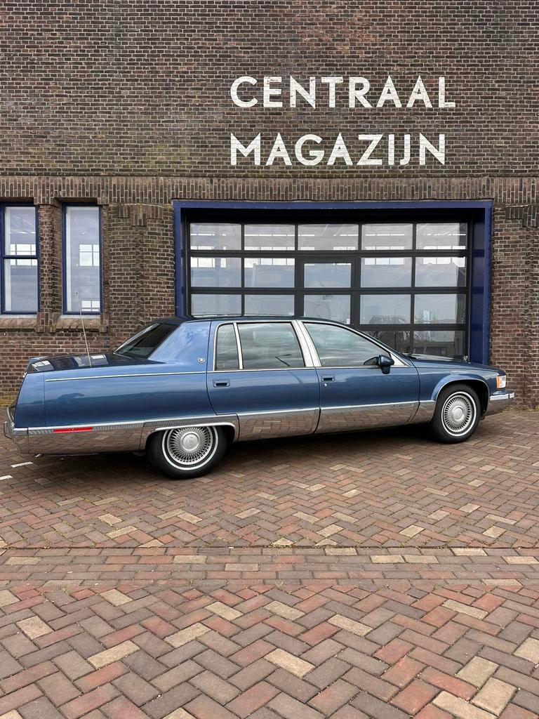 🇺🇲Cadillac Fleetwood 5.7 Brougham AUT 1993 Blauw, Auto's, Cadillac, Particulier, Brougham, Airconditioning, Alarm, Centrale vergrendeling
