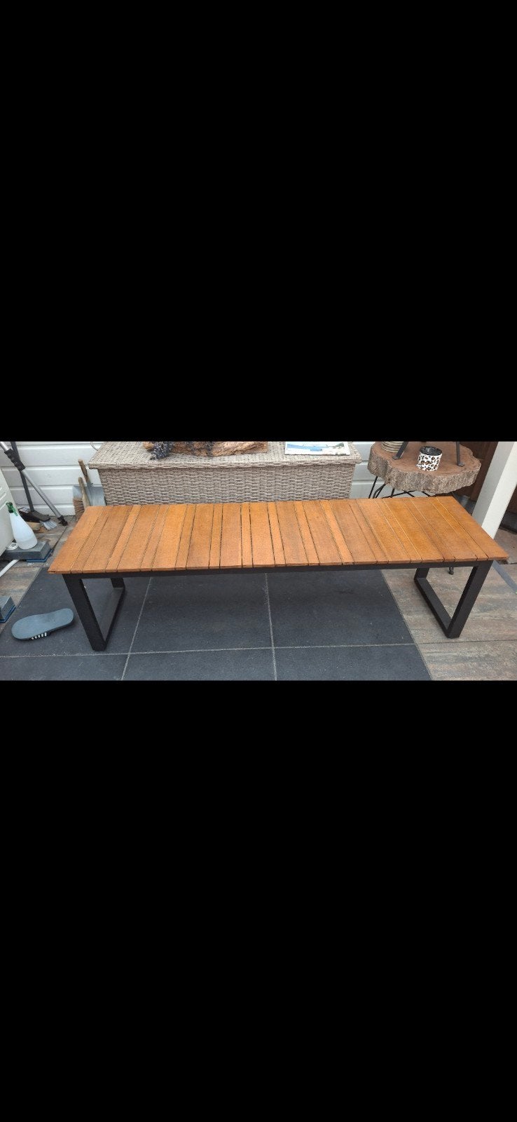 bankje / tuinbank 160x45, Ophalen, Zo goed als nieuw, Hout
