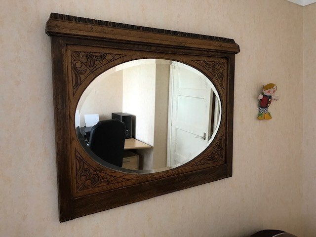 commode spiegel, Ophalen, Gebruikt, 50 tot 70 cm, 100 cm of meer