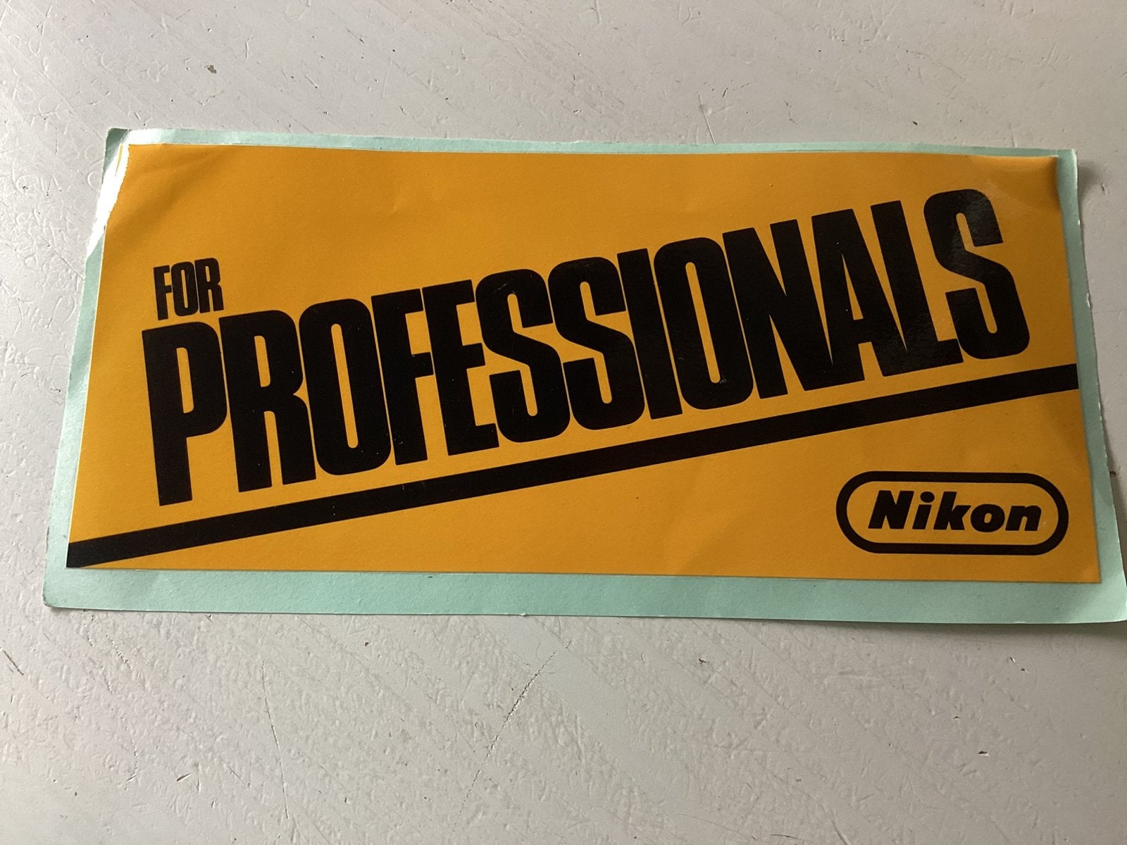 Sticker Nikon for professionals, Verzenden, Zo goed als nieuw, Merk