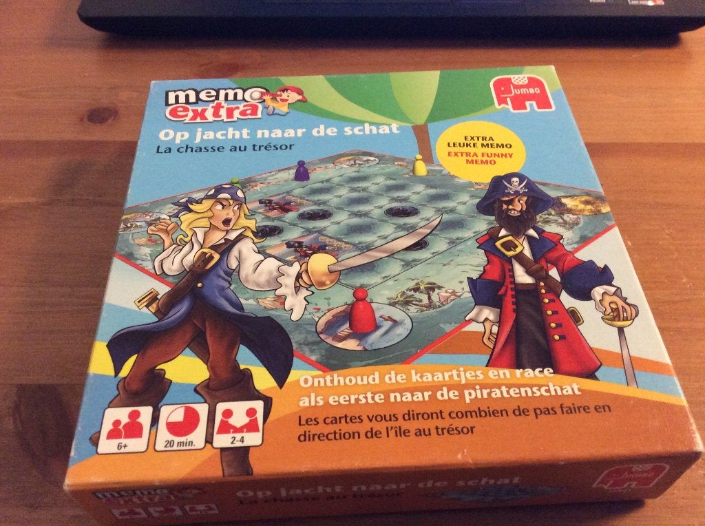 Memo Extra - Op Jacht Naar De Schat. bordspel van Jumbo, Een of twee spelers, Ophalen of Verzenden, Jumbo