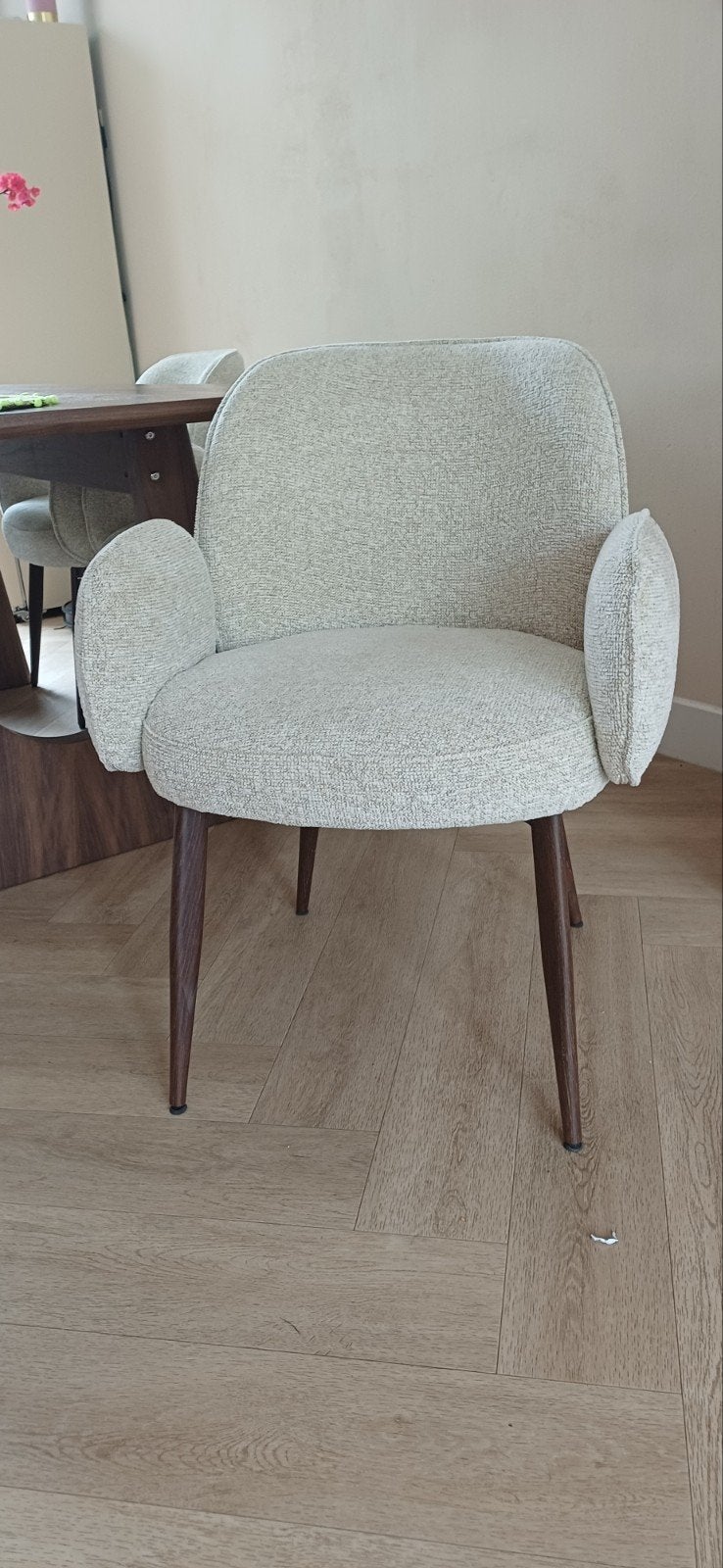 4 Comfortabele eetkamerstoelen met armleuningen, Ophalen, Overige kleuren, Zo goed als nieuw, Vier