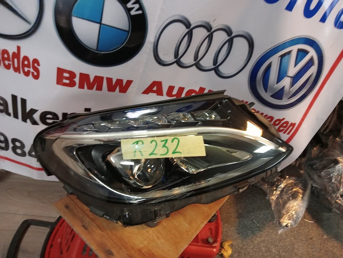Koplamp Mercedes C Klasse W205 Voll LED Rechts A2059062604, Gebruikt, -, Ophalen of Verzenden, -