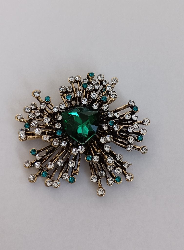 Bloem broche, Overige materialen, 4 tot 7 cm, Overige kleuren, Nieuw