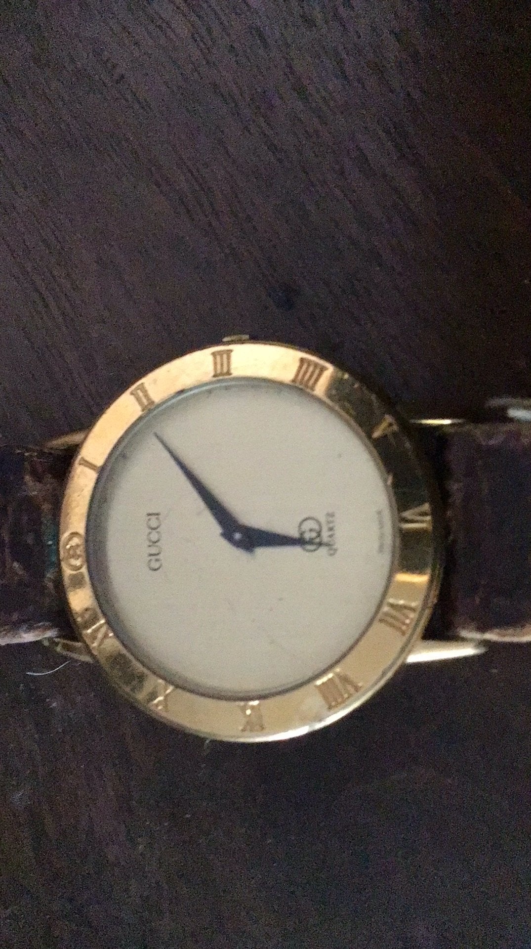 Gucci horloge heren, Ophalen of Verzenden, Zo goed als nieuw, Leer, Overige merken