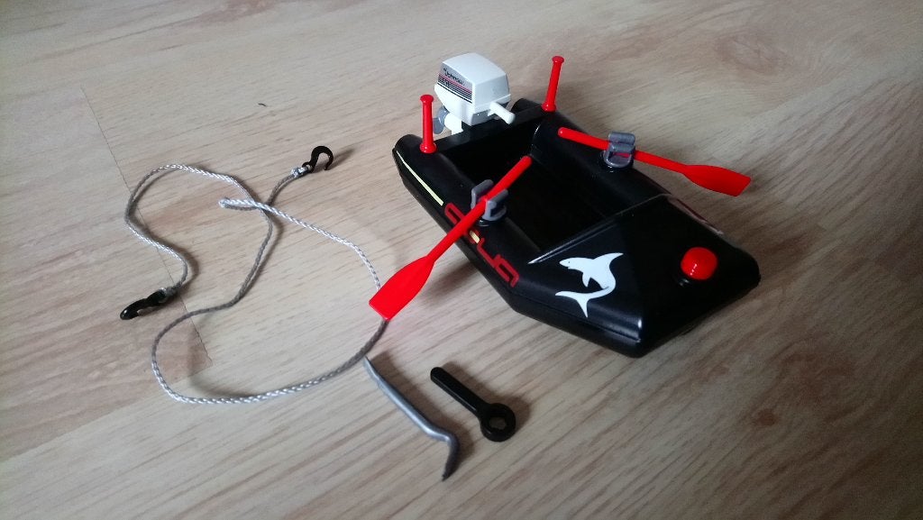 KORTING! - Playmobil rubberboot met duiker - 4910, Ophalen of Verzenden, Zo goed als nieuw, Complete set