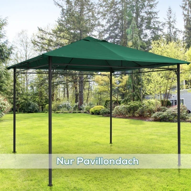 Vervangend dak voor paviljoen - Groen, 3x3cm, Tuin en Terras, Minder dan 4 meter, Nieuw, Paviljoen, Minder dan 5 meter