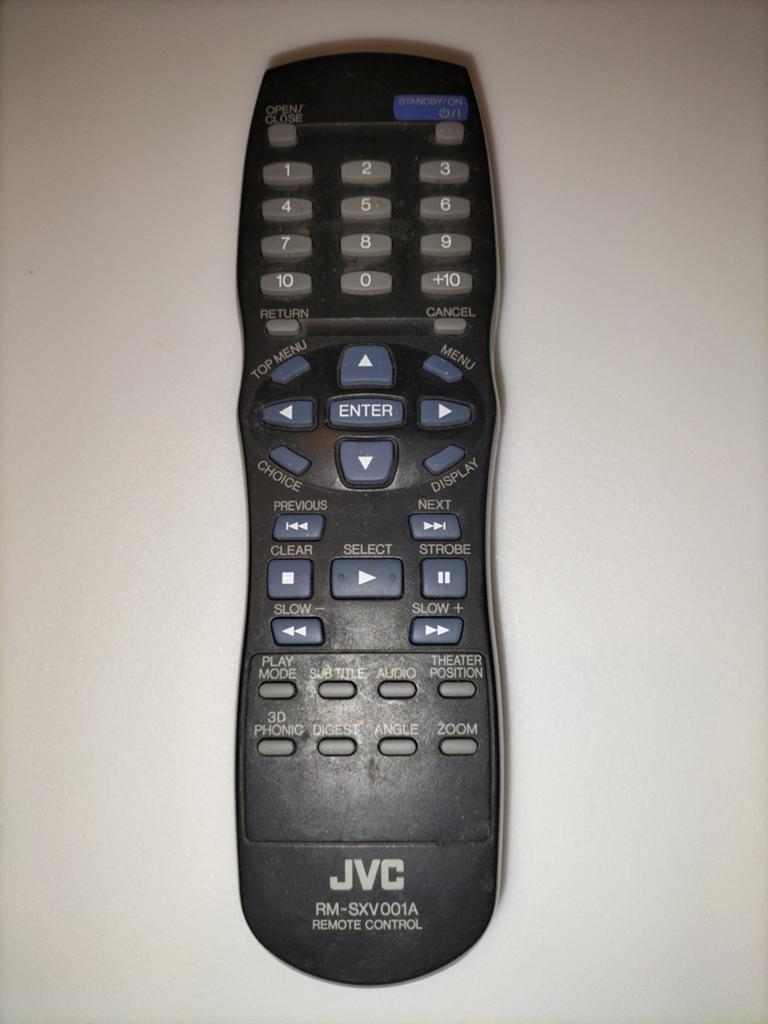 JVC RM-SXV001A Afstandsbediening voor DVD-spelers, Ophalen of Verzenden, Gebruikt, Origineel, Dvd