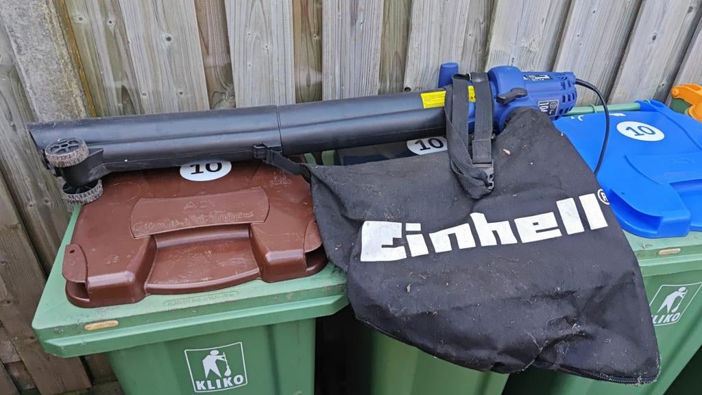 Einhell Bladblazer met zuigfunctie en opvangzak, Ophalen, Met opvangzak, Handgedragen, Einhell