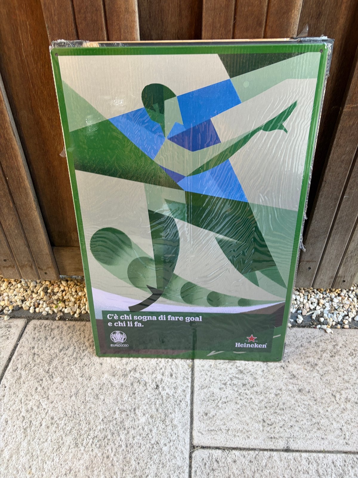 Metalen (tinplate) Heineken reclame bord nieuw, Ophalen of Verzenden, Nieuw, Reclamebord