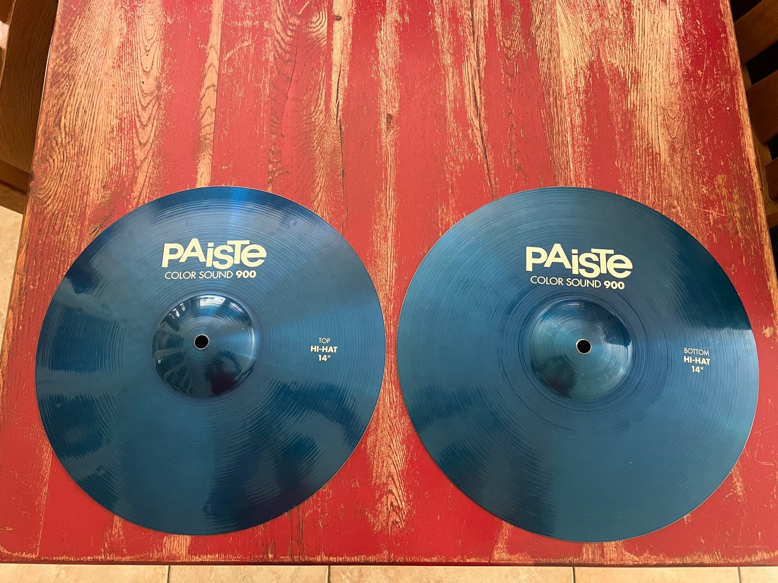 Paiste 900 Colorsound 14” Hi-hat (2 sets beschikbaar), Muziek en Instrumenten, Percussie, Ophalen of Verzenden, Gebruikt, Overige soorten