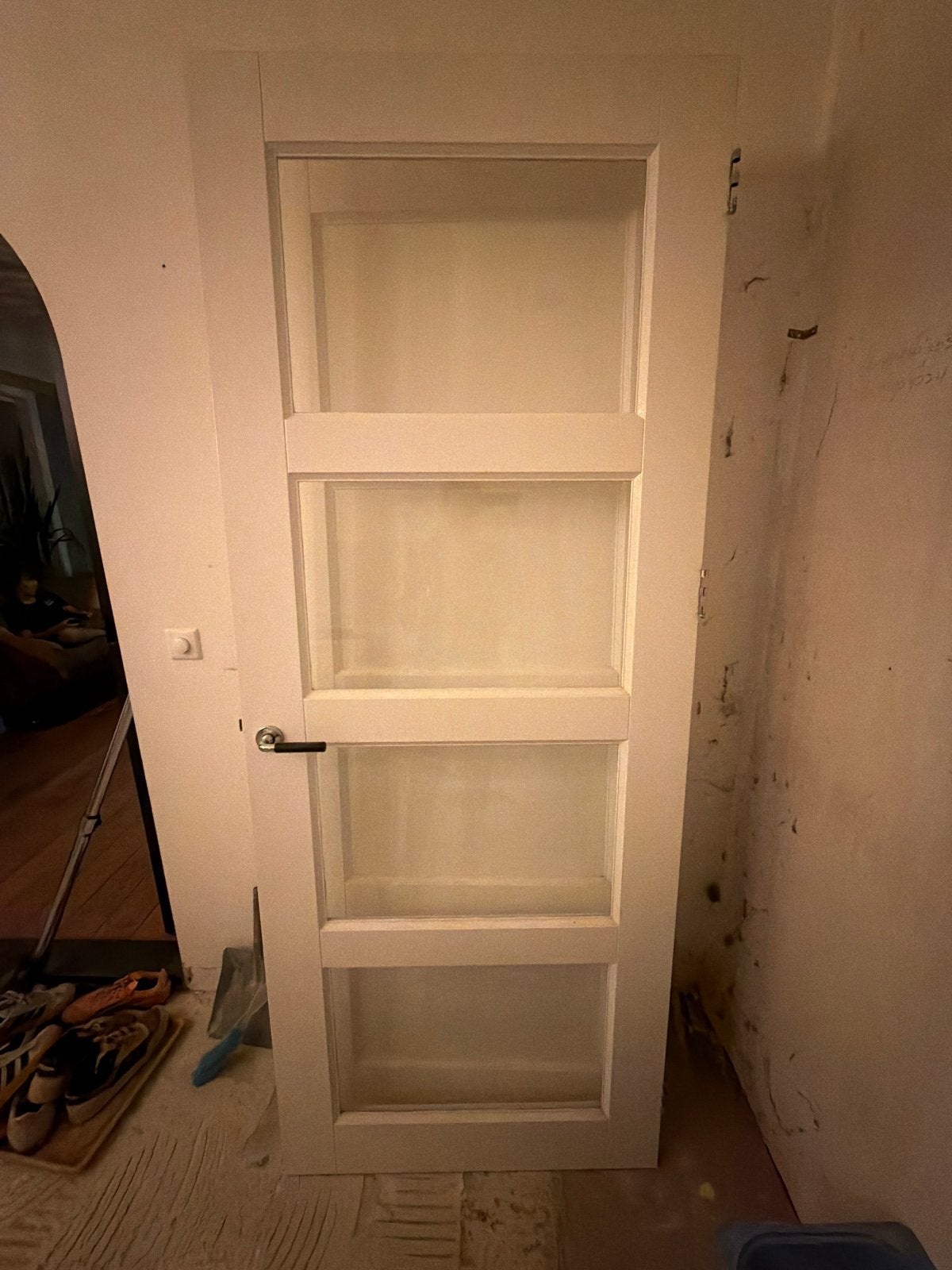 3 Binnendeuren met glas en paneel, Ophalen, Gebruikt, 80 tot 100 cm, Binnendeur