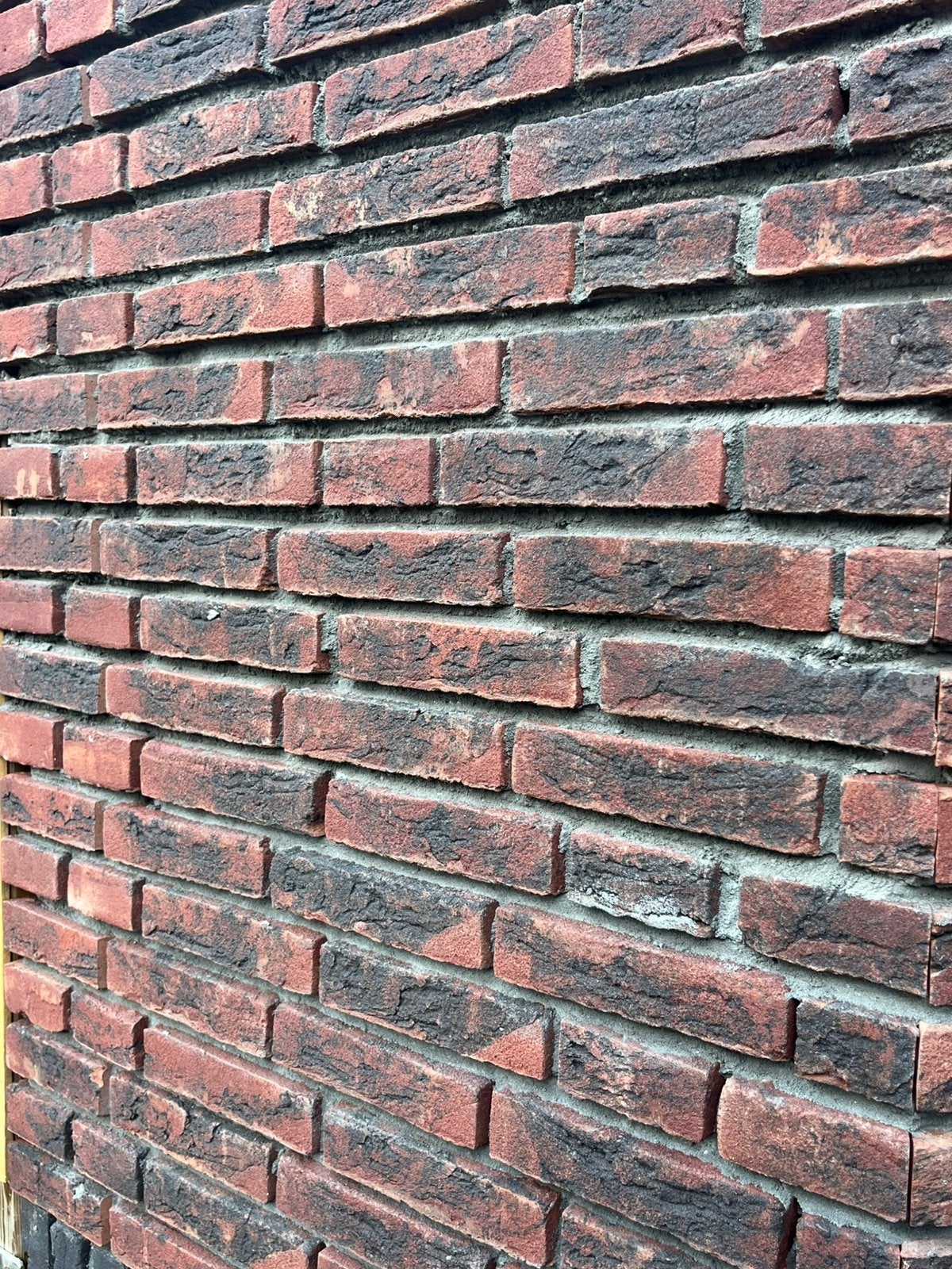 Rood/zwarte metselsteen handvorm 900 stuks, Ophalen, Nieuw, Bakstenen