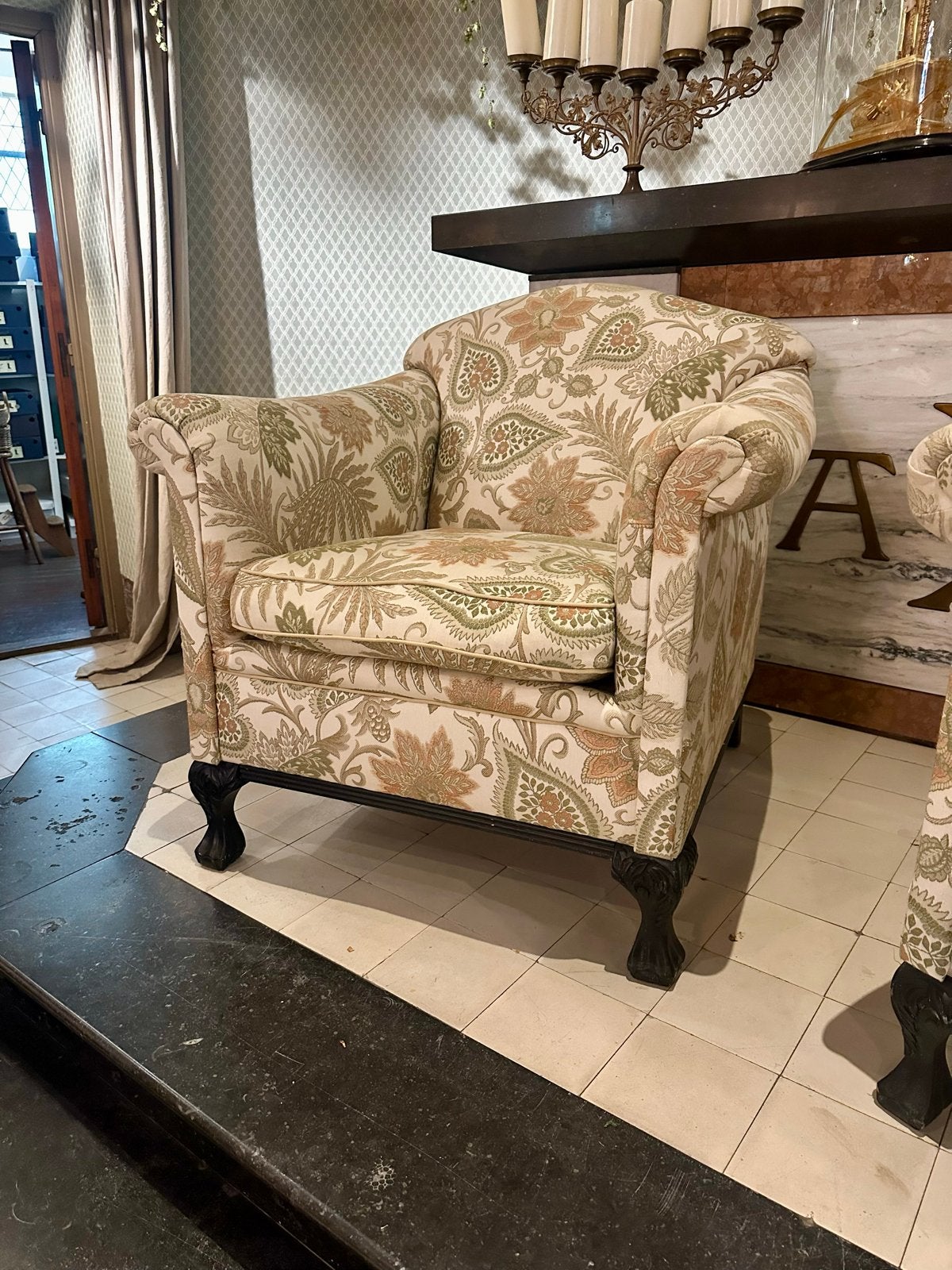 Twee comfortabele fauteuils met paisley print, Ophalen, Gebruikt, -, -