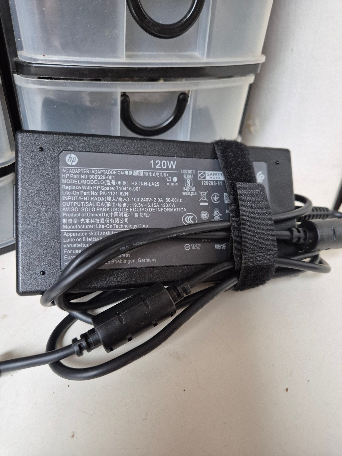 HP 120W Laptop Oplader - Origineel, 19.5V 6.15A, Computers en Software, Laptop-opladers, Ophalen, Zo goed als nieuw, HP