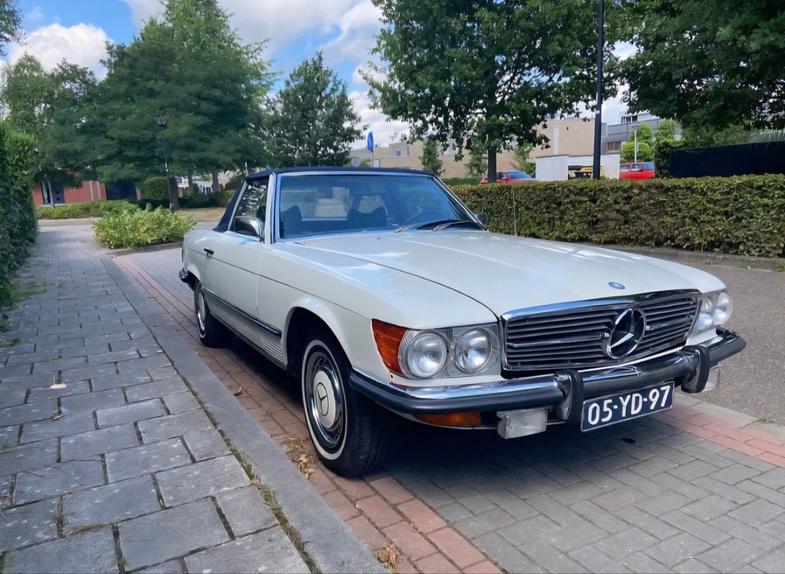 Mercedes-Benz SL 4.5 450 SL AUT 1973 Wit, Automaat, Achterwielaandrijving, 8 cilinders, Wit