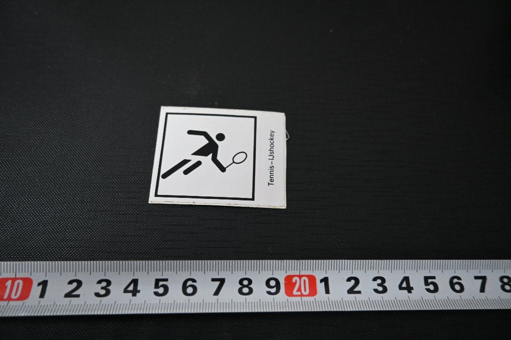 sticker Pictogram Tennis, Ophalen of Verzenden, Zo goed als nieuw