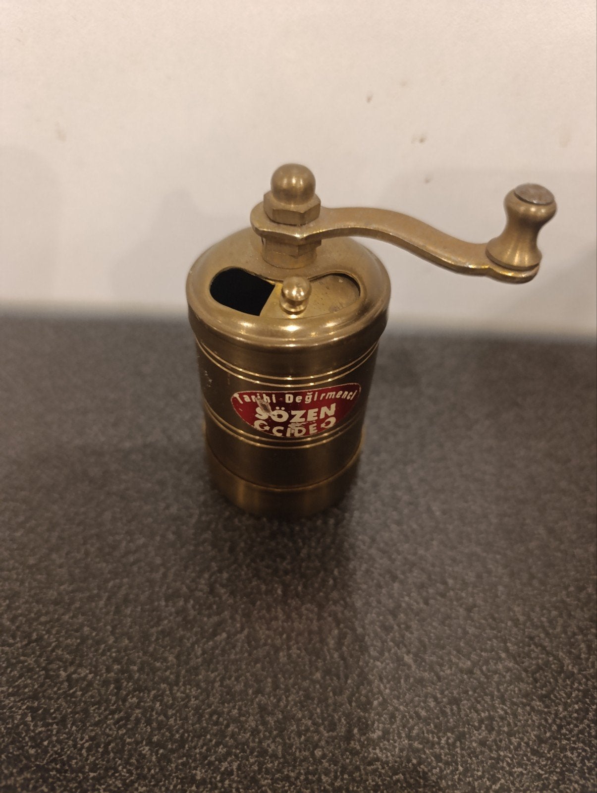 Vintage Sözen messing pepermolen - Handgemaakt in Turkije, Ophalen of Verzenden