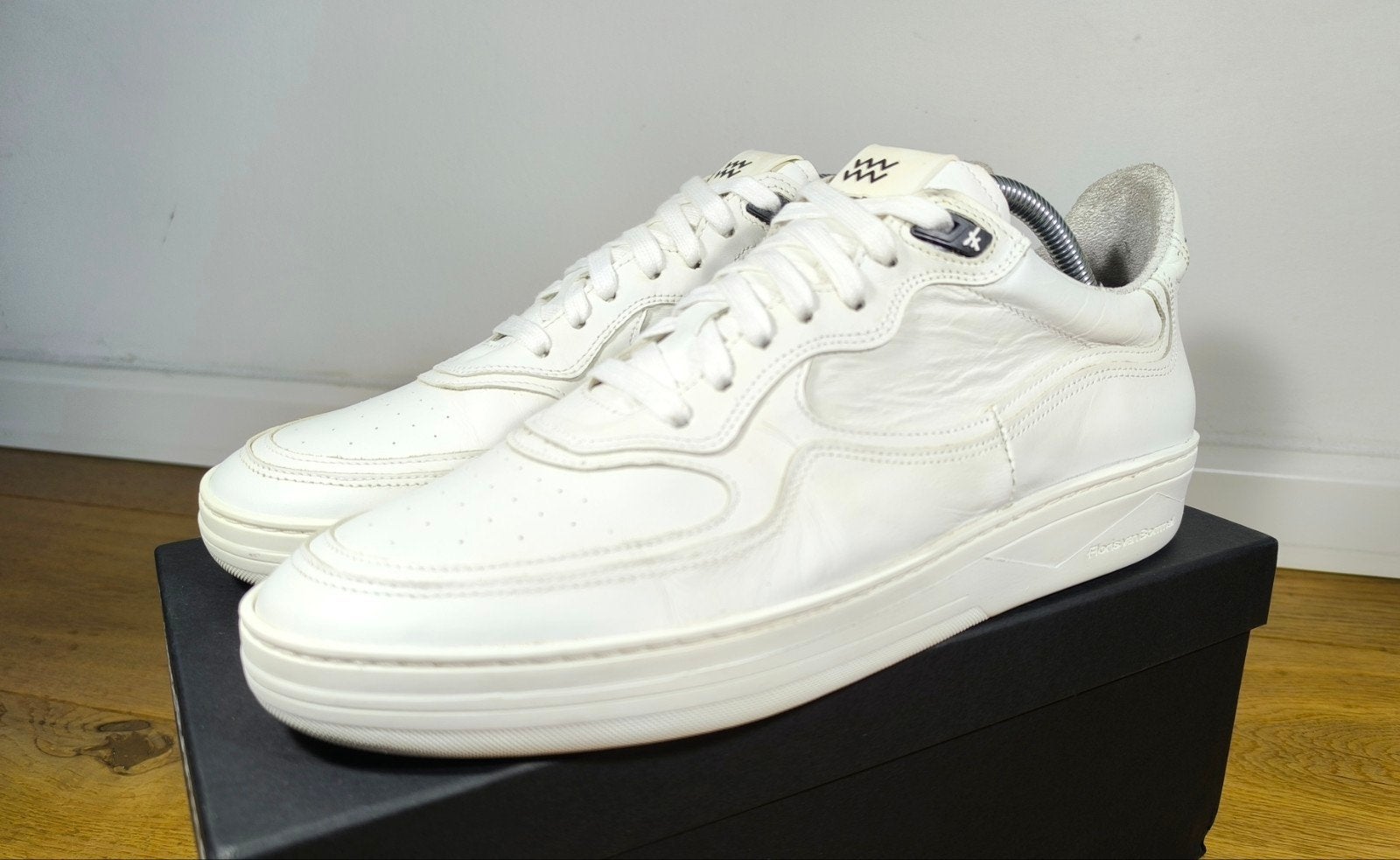Floris van Bommel herenschoenen maat 8,5 / 42,5, Ophalen, Wit, Floris van Bommel, Sneakers of Gympen