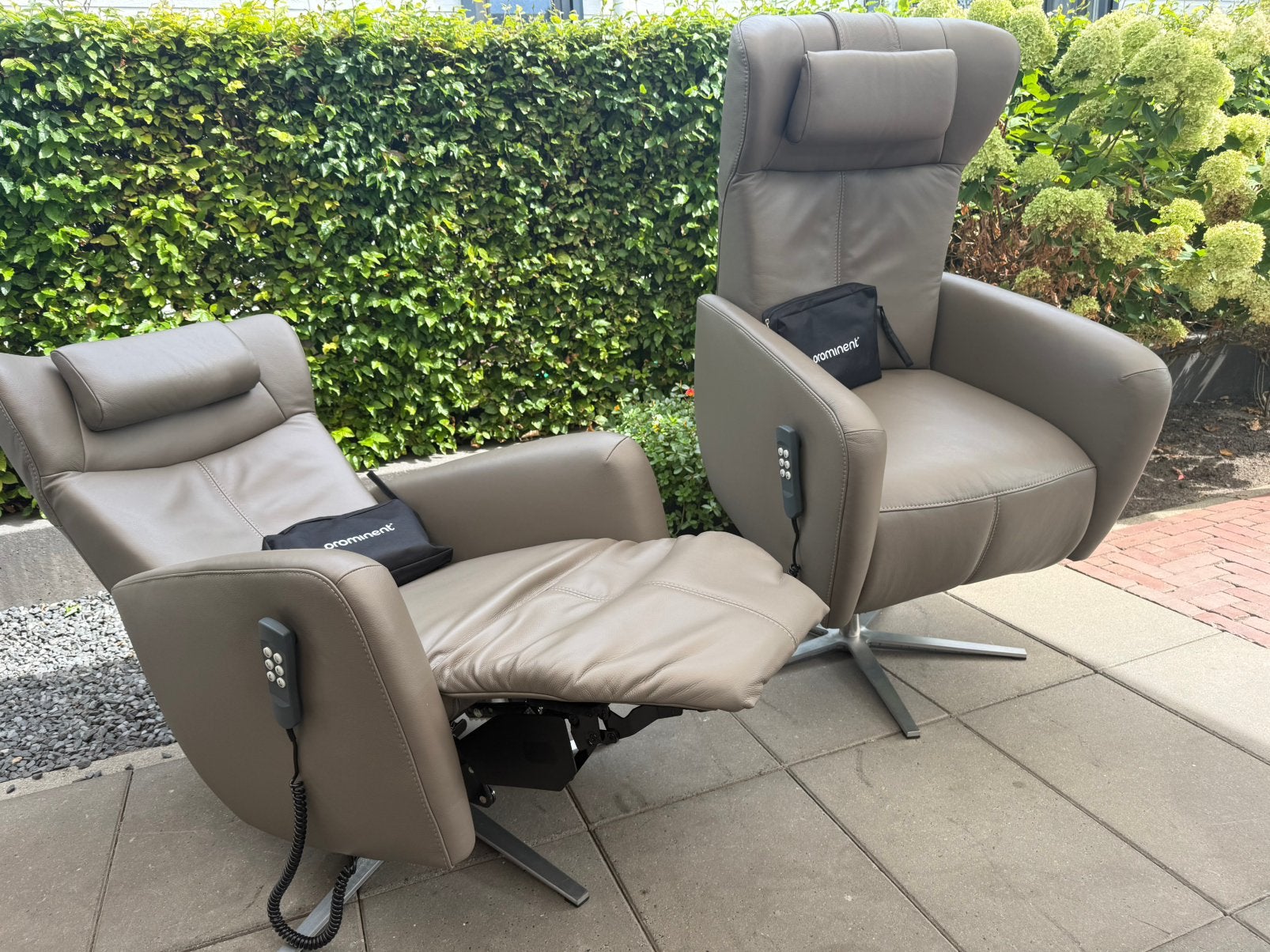 Prominent Toscana sta op stoel relax fauteuil staopstoel, Ophalen of Verzenden, Nieuw, Leer, Bezorging en garantie