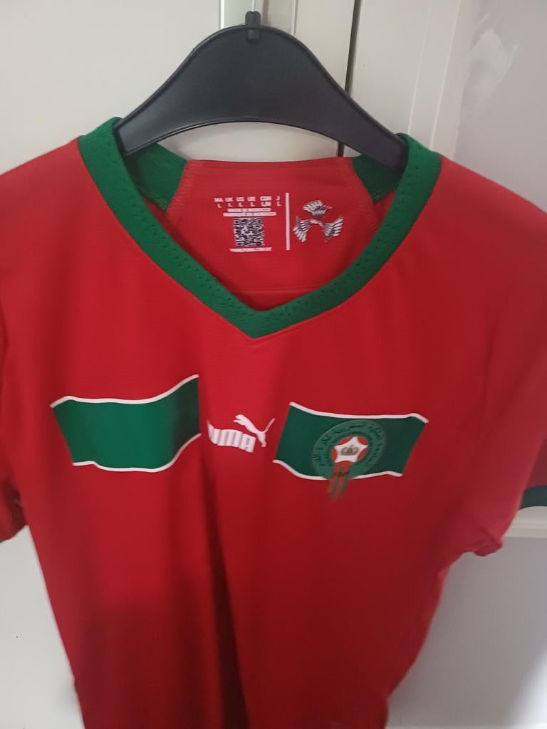 Marokko Voetbalshirt Brahim 10 - Puma, Ophalen of Verzenden, Zo goed als nieuw, Voetbal, Rood