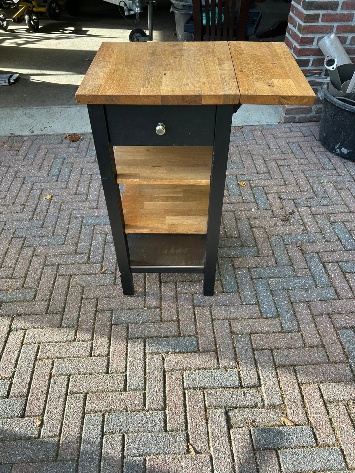 Stenstorp roltafel - keuken, Ophalen, Minder dan 50 cm, Gebruikt, Zwart